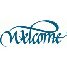 welcome - calligraphy