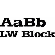 lw block font