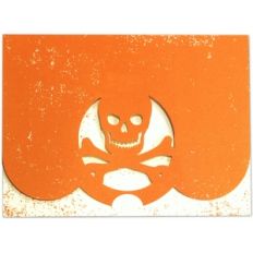 a2 card crescent closure skull