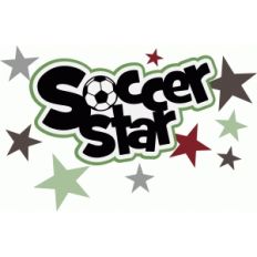 soccer star title with stars