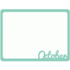 october journaling card