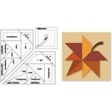 leaf quilt block foundation to stitch