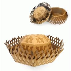 3d straw scarecrow hat