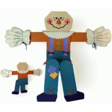 3d scarecrow mantle sitter