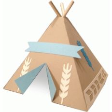 wheat teepee place setting