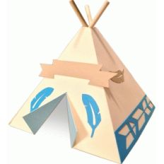feather teepee place setting