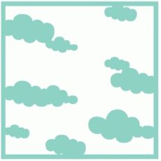 reverse clouds mask / template