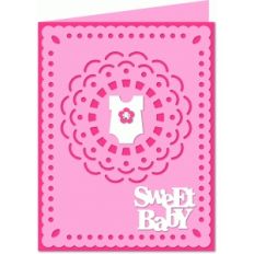 a2 sweet baby girl card