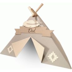 short teepee place setting