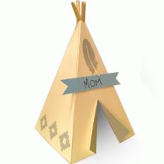 tall teepee place setting