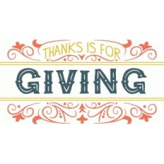 thanks is for giving