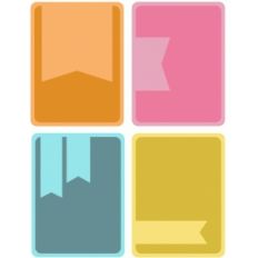 banner cutout journaling cards