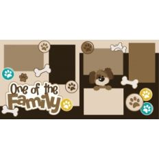 one of the family dog 2 page scrapbook kit