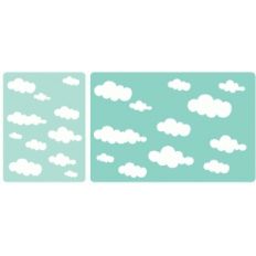 set of 2 cloud journaling cards