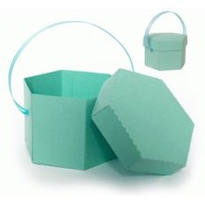 hexagon box with lid