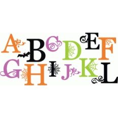 halloween monograms a-l