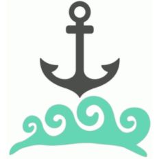 anchor and waves