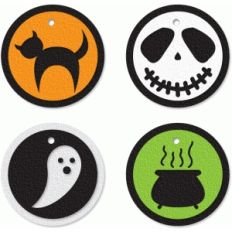 four halloween tags