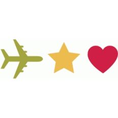 sn@p! plane, star, heart