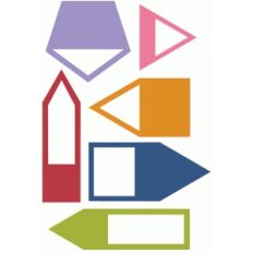 arrow signpost labels, tabs and frames