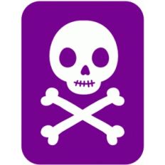 skull journaling card