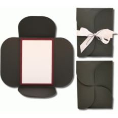 rectangle petal card invitation set