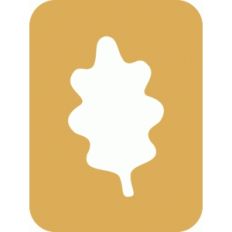 oak leaf journaling card