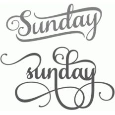 weekdays - sunday