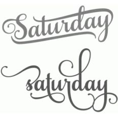 weekdays - saturday
