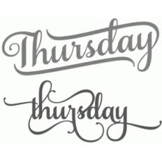 weekdays - thursday
