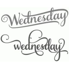 weekdays - wednesday
