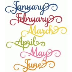 months of the year jan-june - perfect flourish
