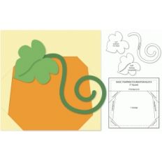 pumpkin quilt foundation block to piece