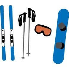 snowboarding/skiing equipment