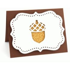 a2 fall acorn pop dot card
