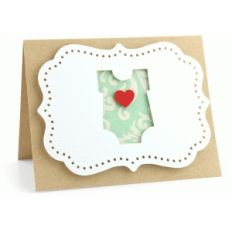 a2 baby onesie pop dot card
