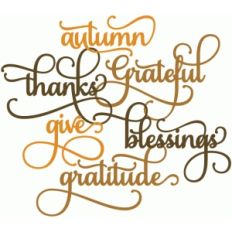 perfect flourish words - thanksgiving gratitude