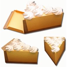 3d lemon meringue pie box