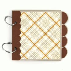 5x5 tabbed chipboard mini album