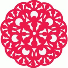 scallop doily