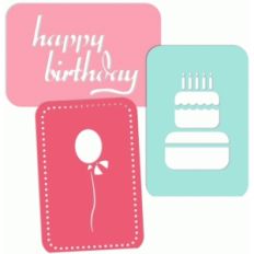 4x6 journaling birthday card set