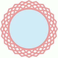 round doily card