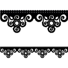 boho beaded lace edge