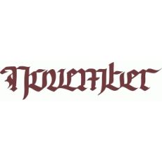 november – gothic  calligraphy