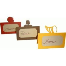 thanksgiving folded place cards