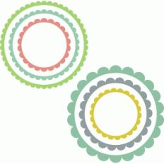scalloped circles