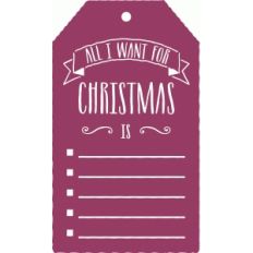 all i want tag