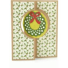 a2 flip swing card christmas wreath