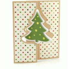 a2 flip swing card christmas tree