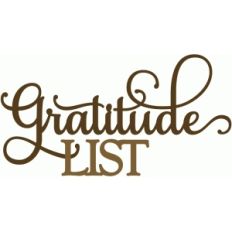 gratitude list - perfect flourish